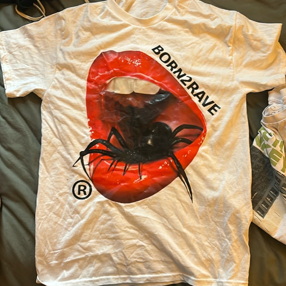 Born2Rave white shirt